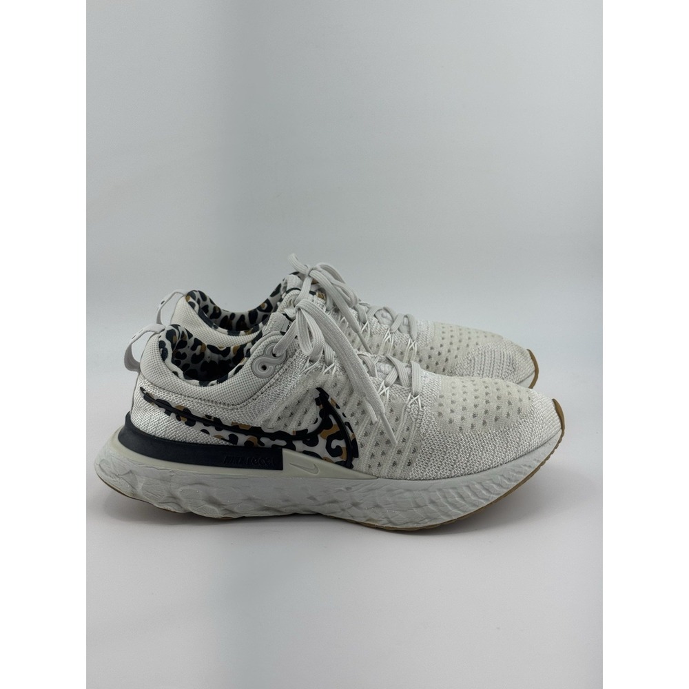Nike Women's React Infinity Run FK 2 Running Leopard DJ5932-001 Size 9